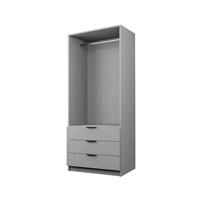 картинка Шкаф ЭКОН распашной 2-х дверный с 3-мя ящиками со штангой от магазина КУПИ КУПЕ